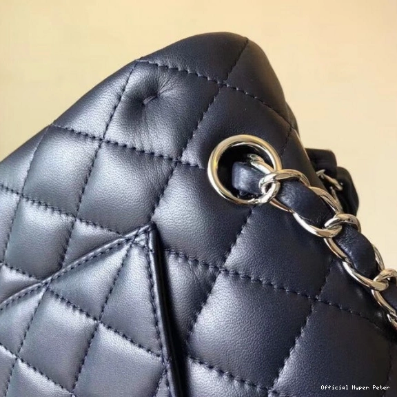 Hyper Peter CHANEL Royalblue With Lambskin Silver 25cm Hardware 0731